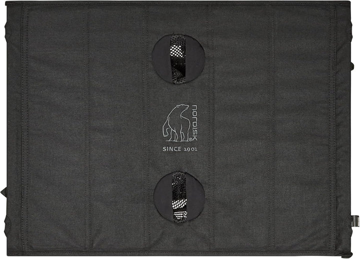 Nordisk Campingtisch Rolltisch Risskov Falttisch Klapptisch Leicht Alu 58x39 cm Schwarz, Schwarz