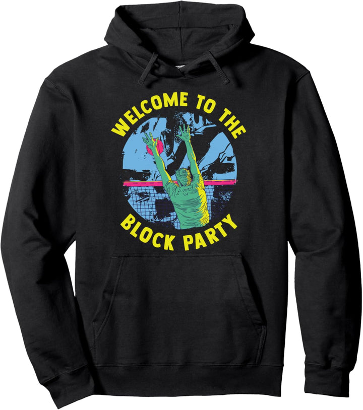 Beach Volleyball Volleyballspieler Block Party Volleyballer Pullover Hoodie