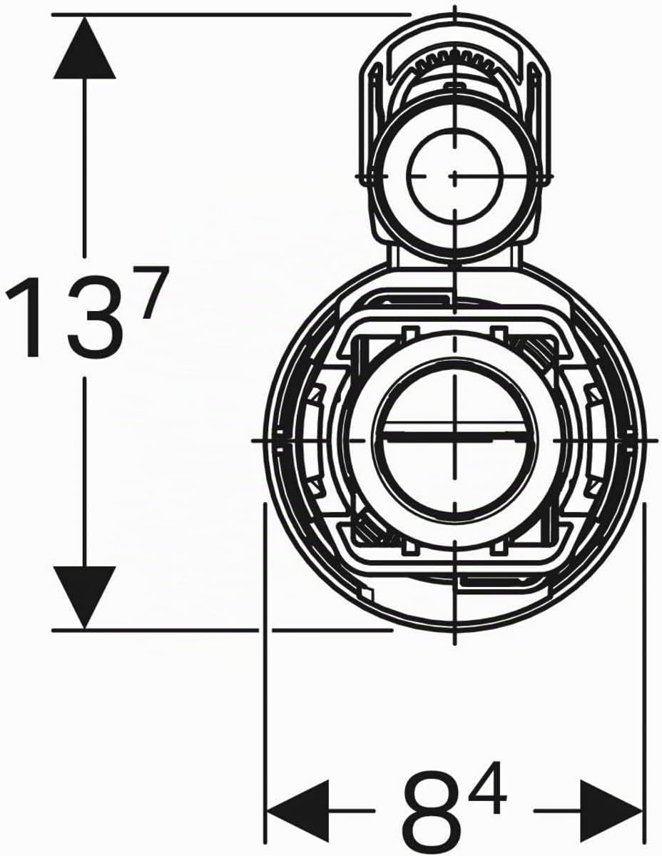 Geberit 282.302.21.2 Mechanismus Serie 290, Doppelspülung,