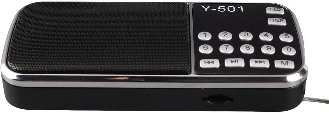VBESTLIFE -Radio mit LED-Taschenlampe-Funktion, MP3-U-Scheibe des Musik-Spieler-FM TF