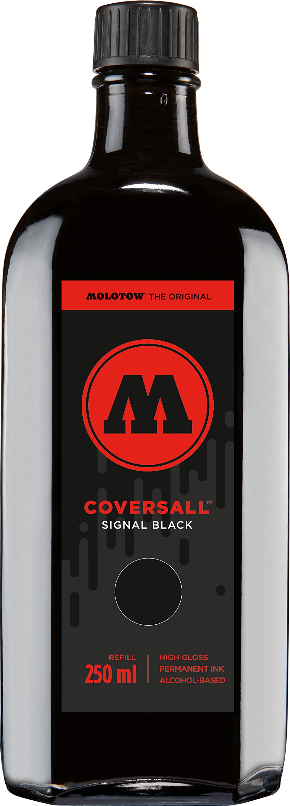 Molotow Coversall Cocktail Refill (Nachfülltinte 250 ml, Spezialtinte mit synthetischem Bitumen, hoc