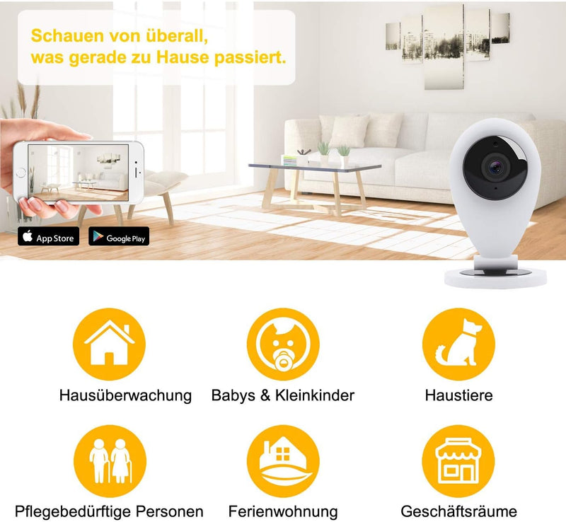 HiKam S6 Überwachungskamera mit App und Support - Datensicherung und Cloud in Deutschland | Personen