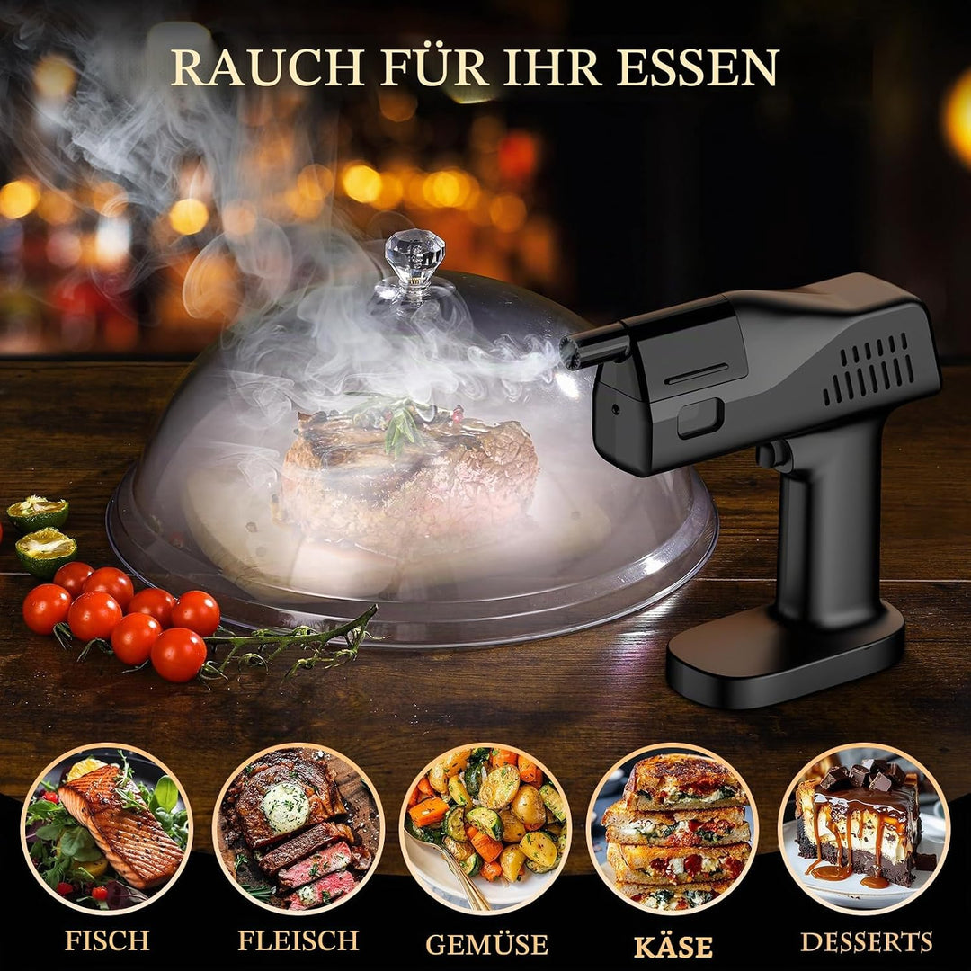 Whisky Rauch Set, EIN Tasten Bedienung, Handgerät, mit 1,4 Zoll Farbdisplay, für Barkeeper, Bar, Par