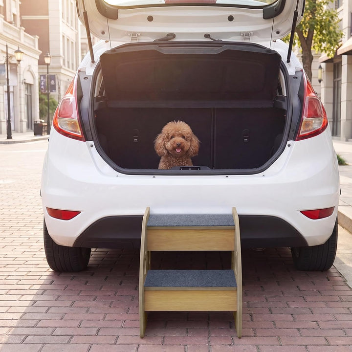 Hundetreppe,rutschfeste Hunderampe für Sofa,Hundetreppe + Katzentreppe für Junge und alte Katzen,30