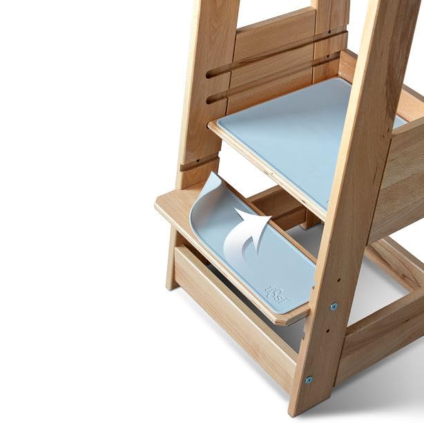 tiSsi® Anti-Rutschmatten Set "grau" Lunar Rock für Lernturm Felix