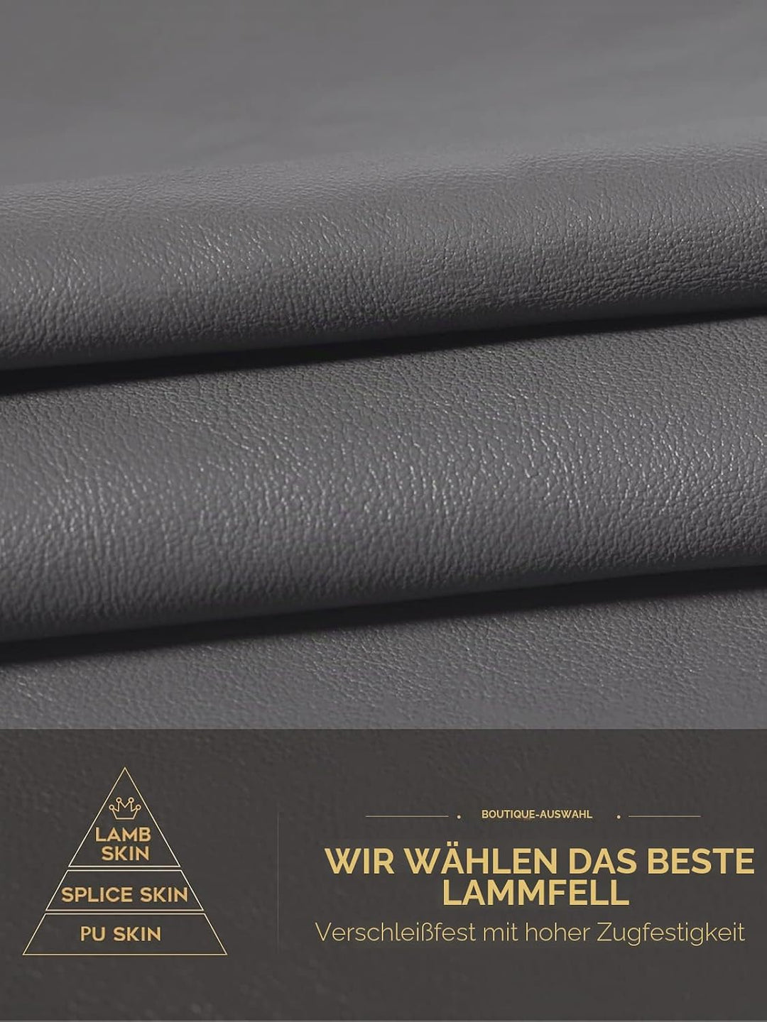 Touchscreen Handschuhe für Damen Warme Lederhandschuhe Gefüttert Winter SMS-Handschuhe Grau S, Grau