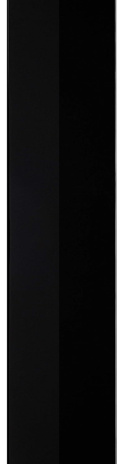 TV Design Aluminium Kabelkanal in schwarz Hochglanz lackiert in verschiedenen Längen von ALUNOVO (Lä