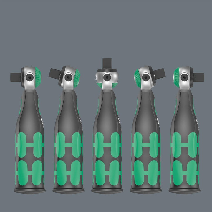 Wera 05004283001 8009 Zyklop Pocket Set Imperial 2, Knarren Satz, 18-teilig, Schwarz-grün 8009 Zyklo