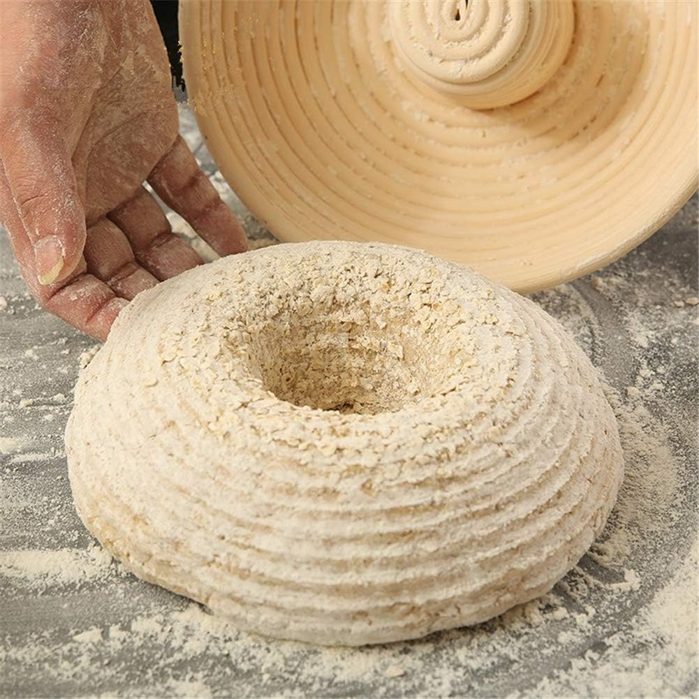 X-Labor Gärkörbchen Rund Brotform Peddigrohrkorb Brotkorb Ø 22 cm, Höhe 8 cm 22x8 cm, 22x8 cm