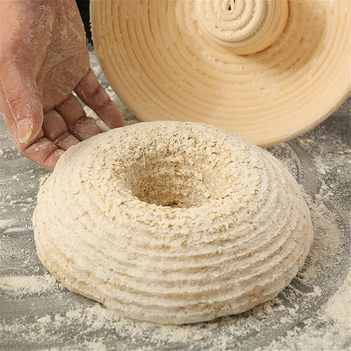 X-Labor Gärkörbchen Rund Brotform Peddigrohrkorb Brotkorb Ø 22 cm, Höhe 8 cm 22x8 cm, 22x8 cm