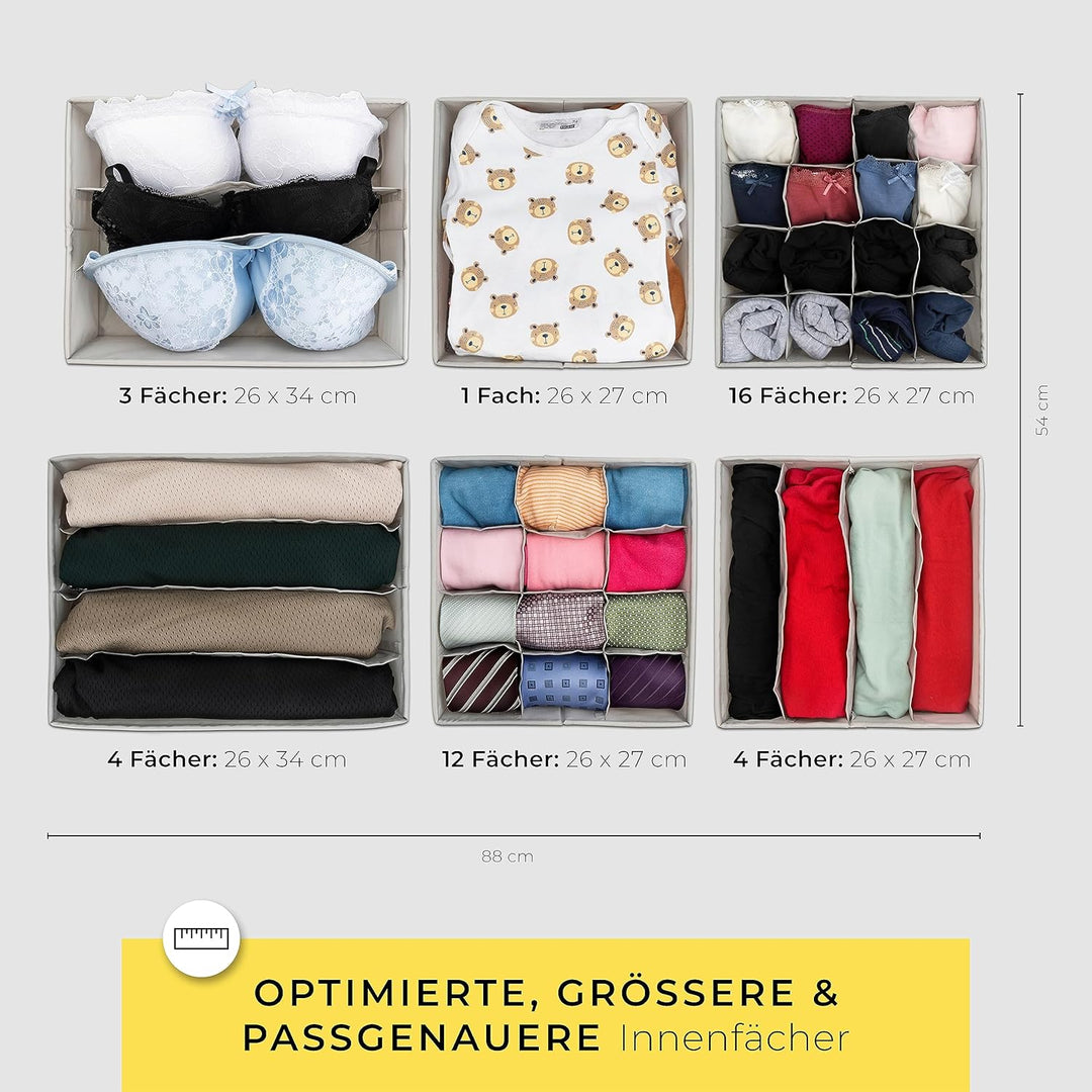 HOMENDO® Organizer für IKEA PAX Schrank – optimierte Fächer, abwaschbar, biologisch abbaubarer Premi