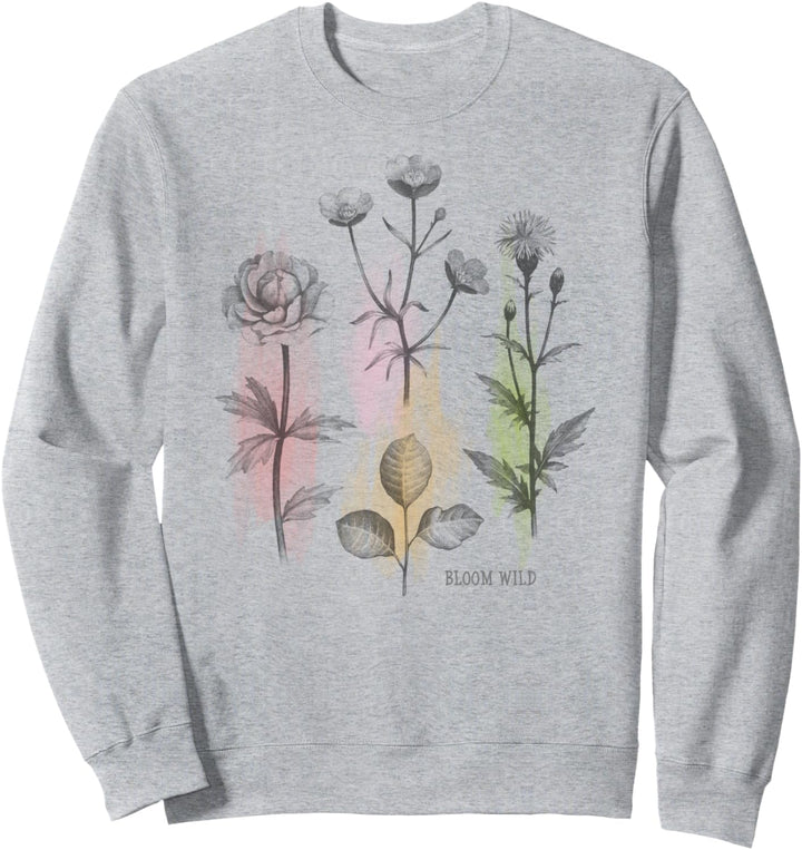 Trendy Botanical Garden Sweatshirt