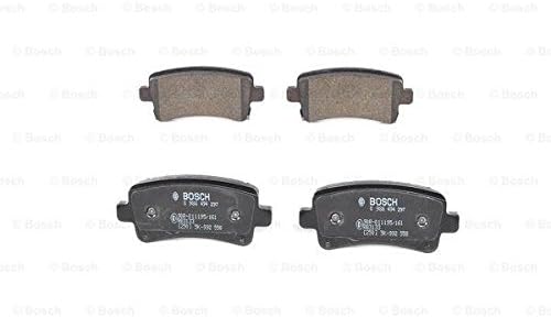 Bosch BP1233 Bremsbeläge - Hinterachse - ECE-R90 Zertifizierung - vier Bremsbeläge pro Set