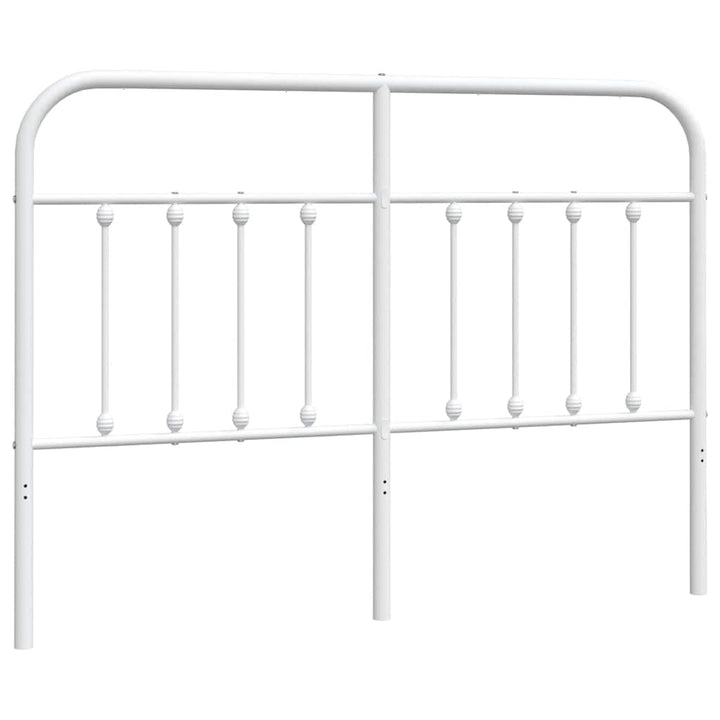 vidaXL Kopfteil, Bettkopfteil aus Stahl Metallkonstruktion, Betthaupt für Bett Metallbett Bettgestel