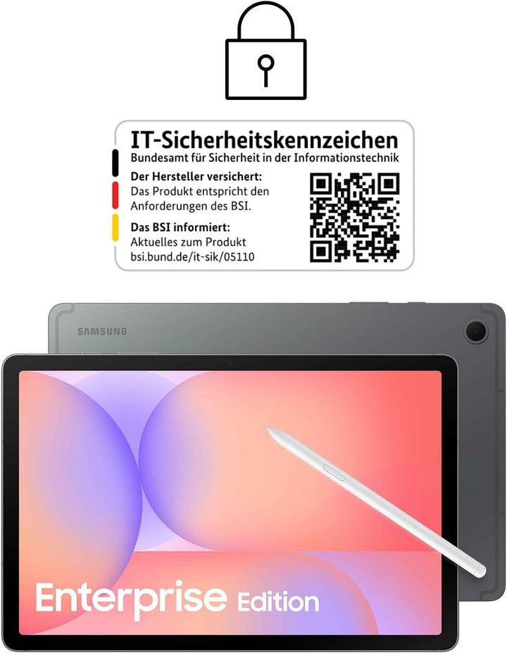 Samsung Galaxy Tab S10 Lite Enterprise Edition, Android Tablet mit KI, 6 GB RAM, 128 GB Speicher, in