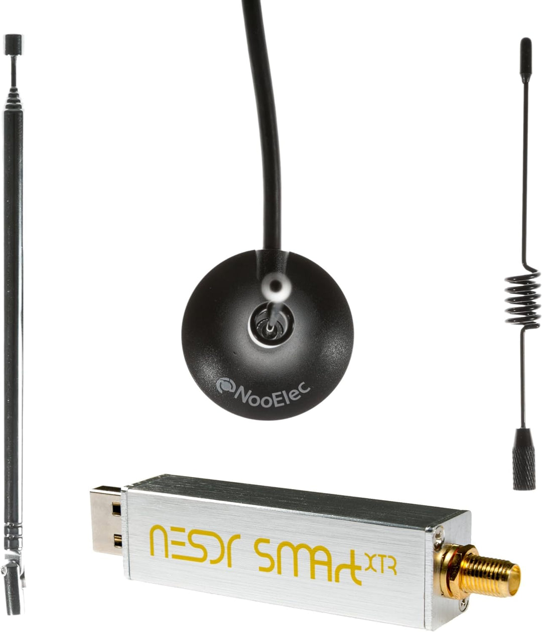 NooElec NESDR SMArt XTR Bündel - Premium RTL-SDR mit erweitertem Abstimmbereich, Aluminiumgehäuse, 0