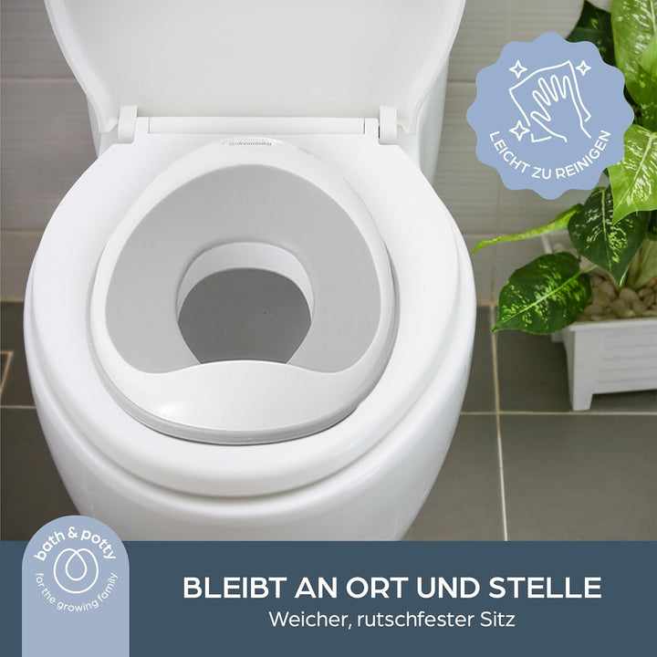 Dreambaby G7001BB Toilettensitz und Tritthocker, konturiert, Grau, Set