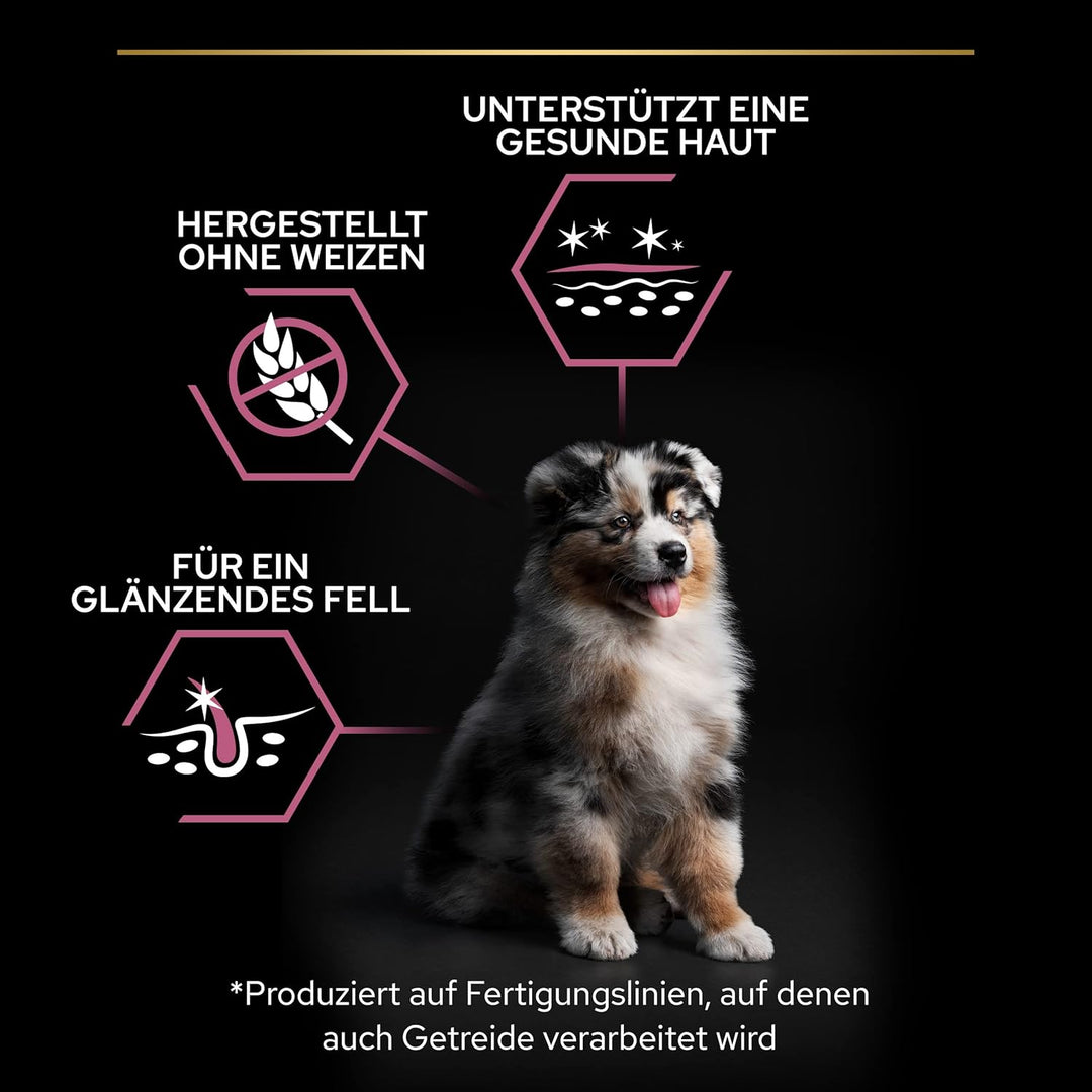 Pro Plan PURINA PRO PLAN Medium Puppy Sensitive Skin, Welpenfutter trocken, reich an Lachs, 1er Pack
