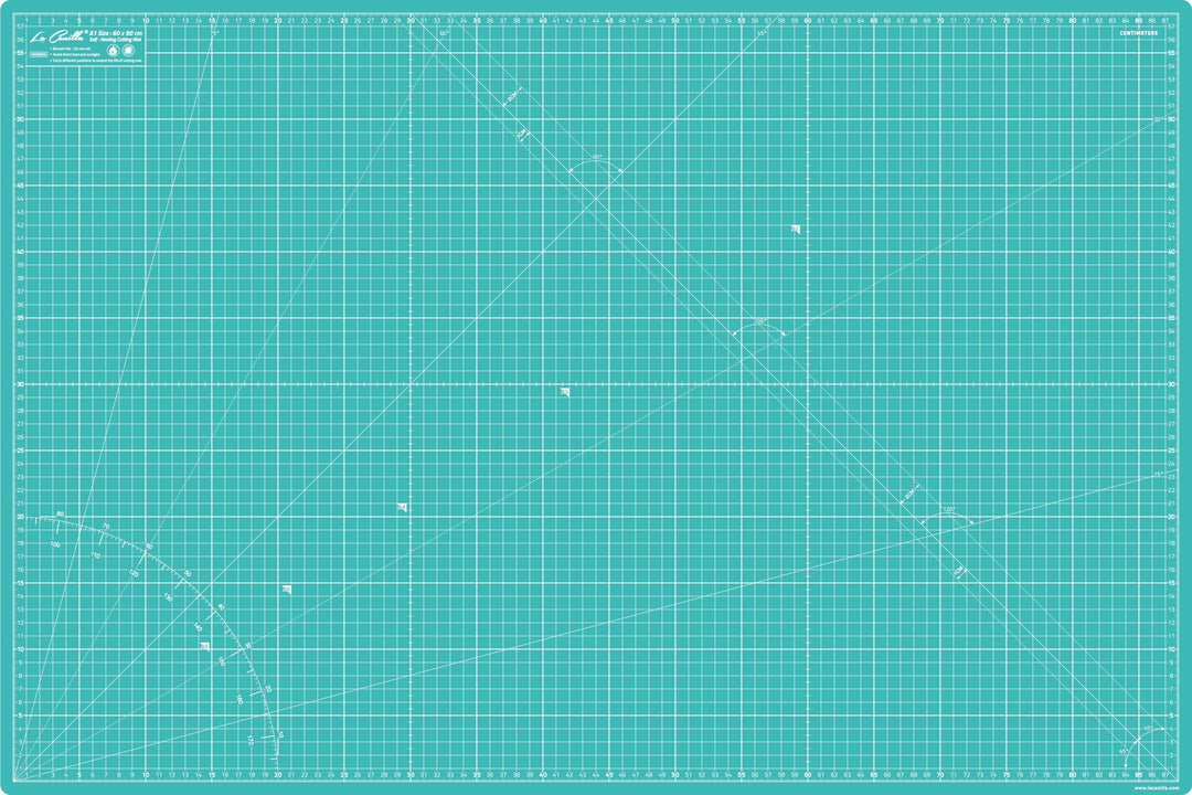 La Canilla Schneidematte A1 Selbstheilend (60x90 cm - 36x24") Cutting Mat Schneideunterlage für Bast