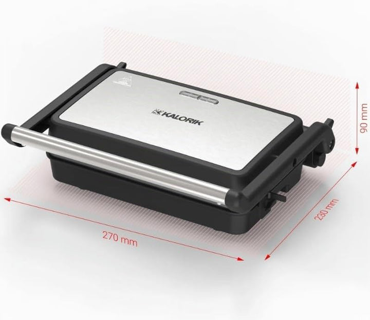 Sandwich Toaster Grill Panini Tortilla 1200W Non-stick coating 180° CAL