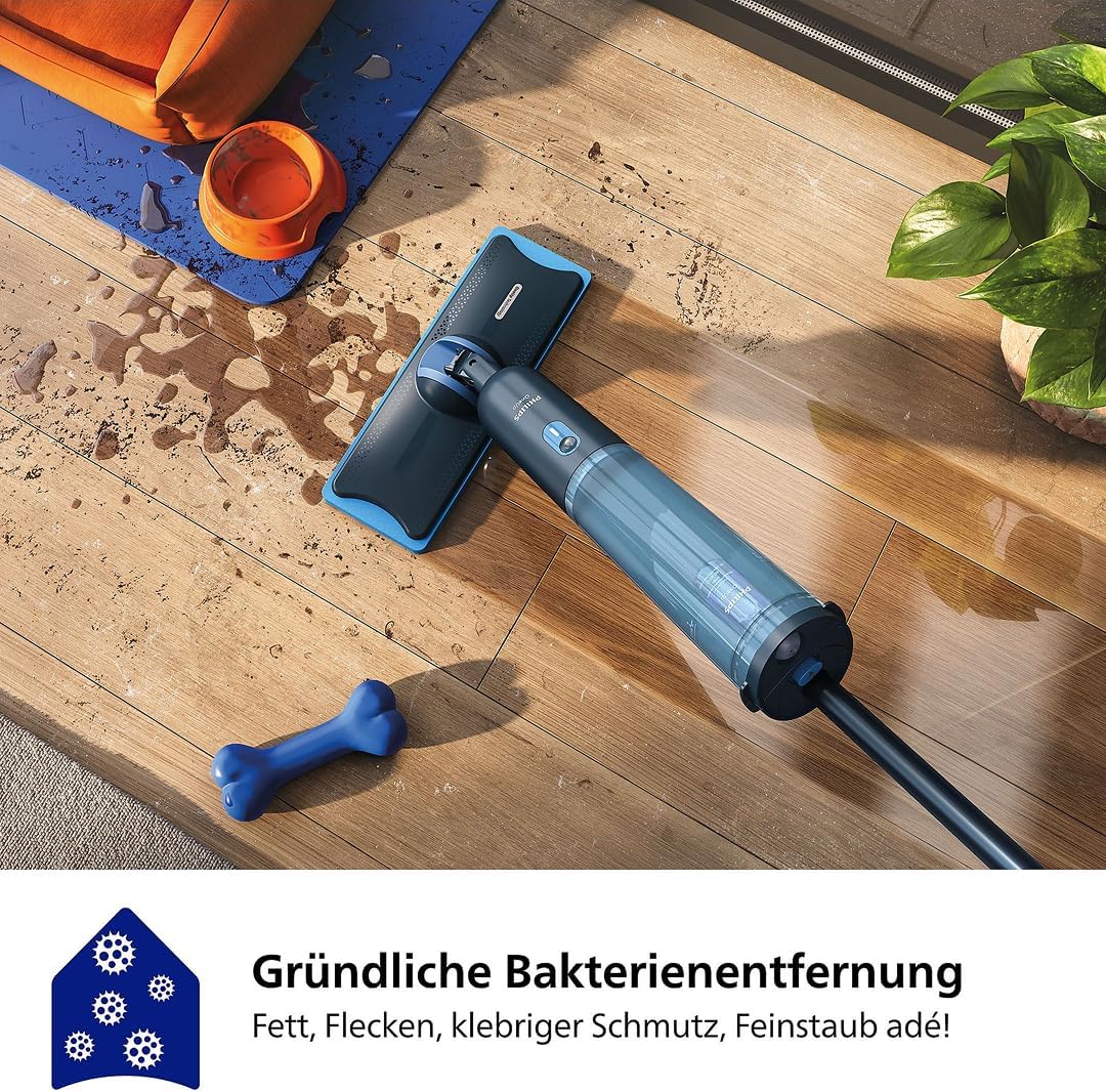 Philips OneUp 3000 Series elektrischer Wischmopp - 2X sauberere Böden², 2X schnelleres Wischen, kabe
