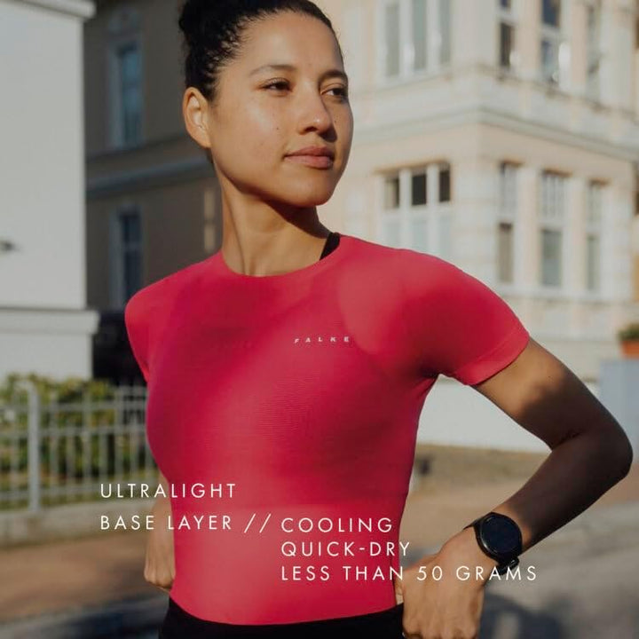 FALKE Damen Ultralight Cool Funktionsshirt Kurzarmshirt warme bis heisse Temperaturen ultraleicht kü