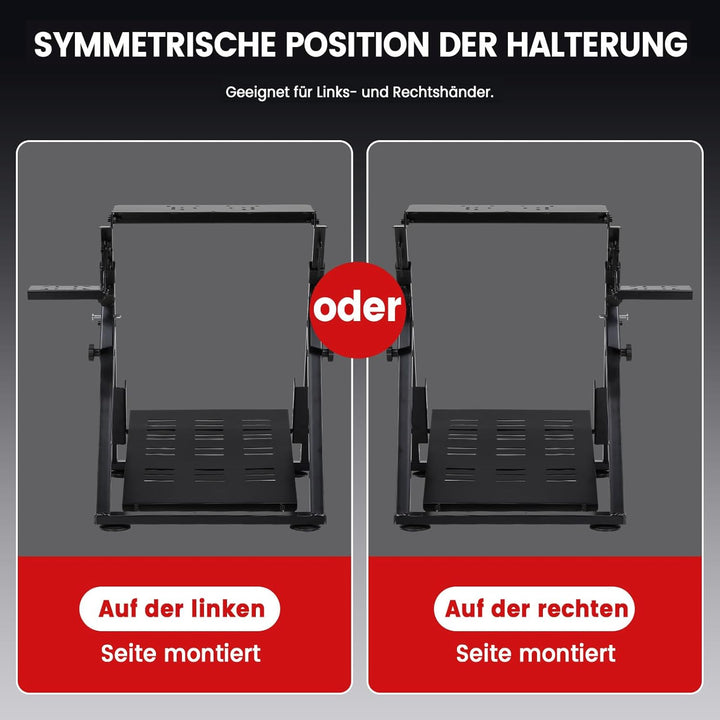 GTPLAYER Lenkradständer für Lenkrad Gaming Wheel Stand Racing Lenkradständer mit V1 V2 Schalthebelha