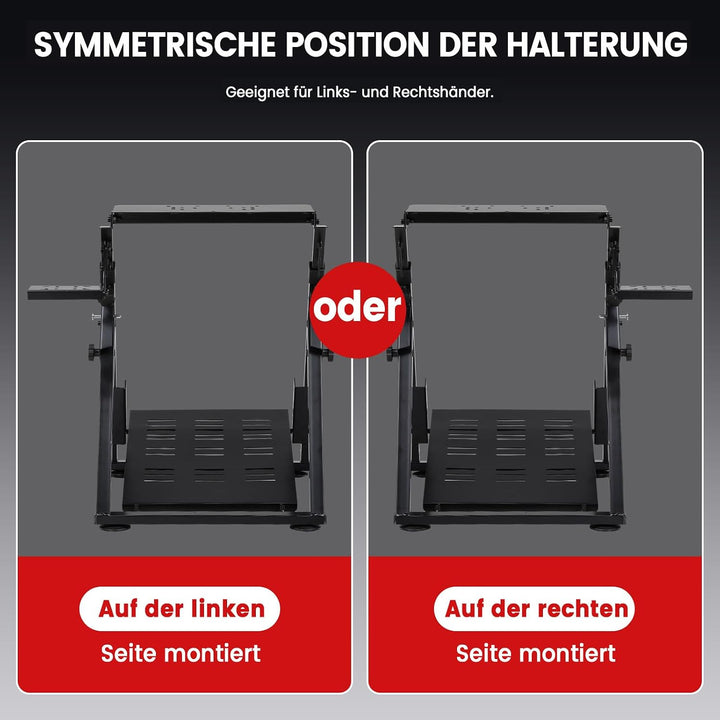 GTPLAYER Lenkradständer für Lenkrad Gaming Wheel Stand Racing Lenkradständer mit V1 V2 Schalthebelha