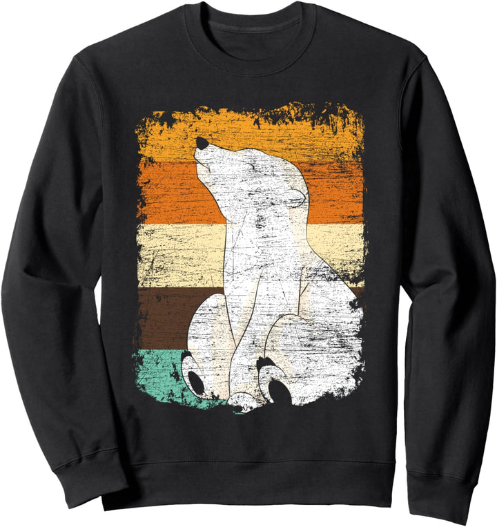 Retro Eisbär Sweatshirt