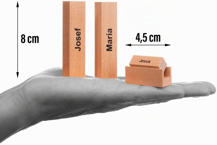 corpus delicti : Minimal Nativity Set - puristische Krippe aus Holz (englisch), Englisch