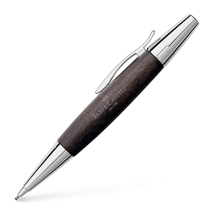 Faber-Castell 138383 - Drehbleistift e-motion Birnbaum / Metall, Mine: 1,4 mm, inklusive Geschenkver