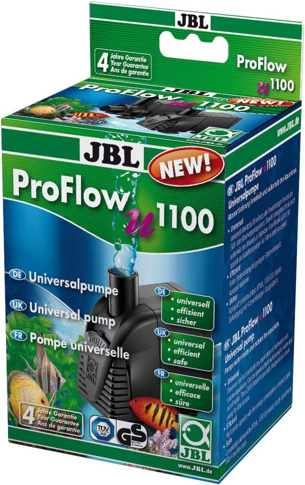 JBL ProFlow u1100 60584 Universalpumpe mit 1200 l/h zur Umwälzung von Wasser in Aquarien und Terrari
