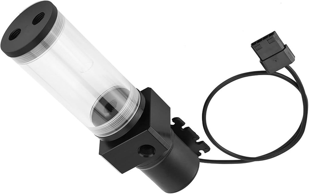 Lazmin DIY PC Wasserkühlsystem Wasserpumpe, Acryl Computer LED Wasserkühltank Zylinderbehälter 19W P