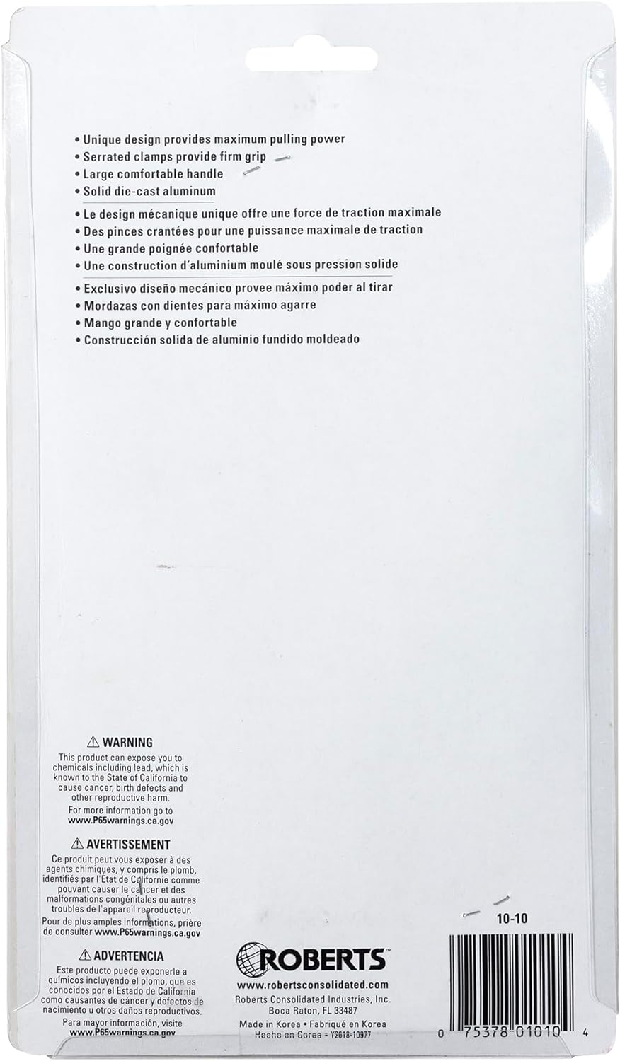 ROBERTS 44479 10-10 Teppichabzieher, silber, 1 metall, metall