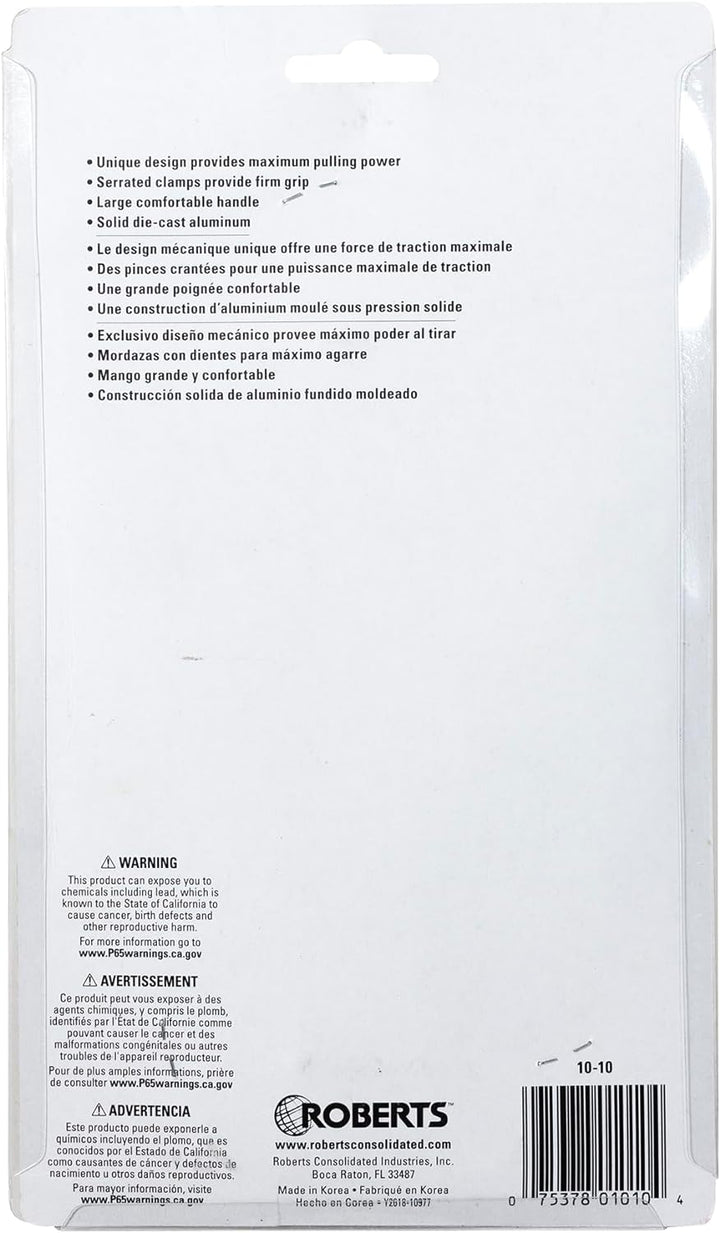 ROBERTS 44479 10-10 Teppichabzieher, silber, 1 metall, metall