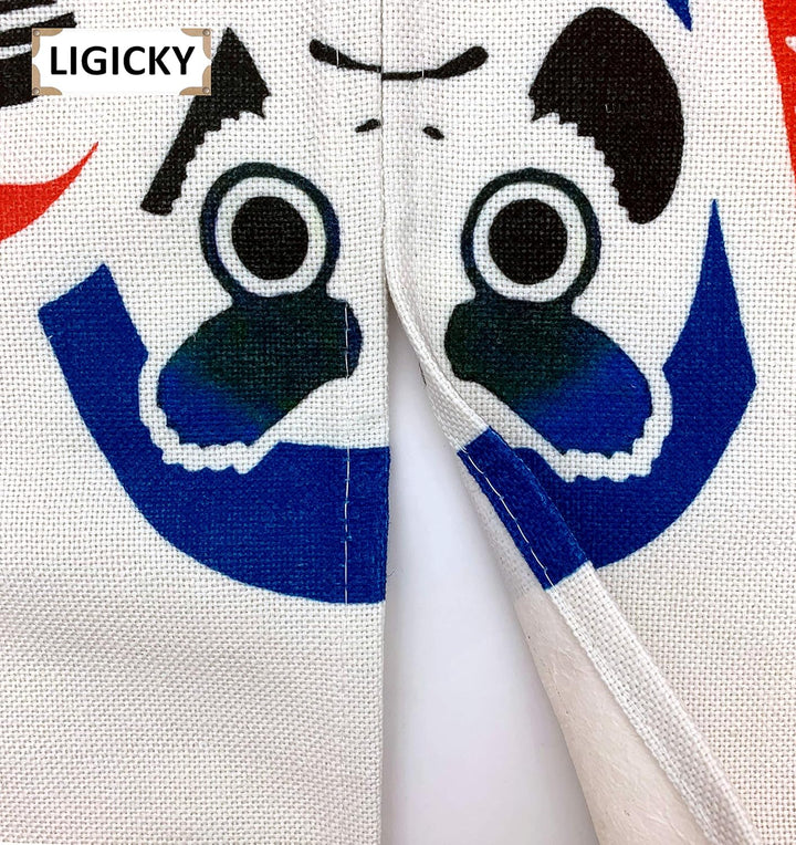 LIGICKY Japanischer Stil dick Leinen Noren Lang Vorhang Tür Vorhang Raumteiler Tapisseri für die Hei