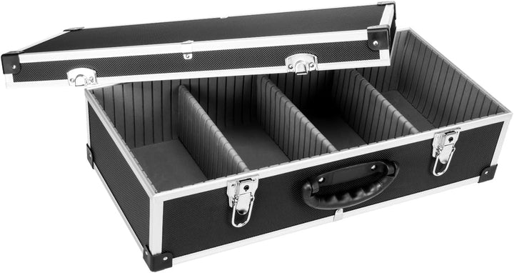 CD Koffer für 80 Standard CD Cases - 56,5 x 29 x 18,5 cm - Schwarz 80 CD's schwarz, 80 CD's schwarz