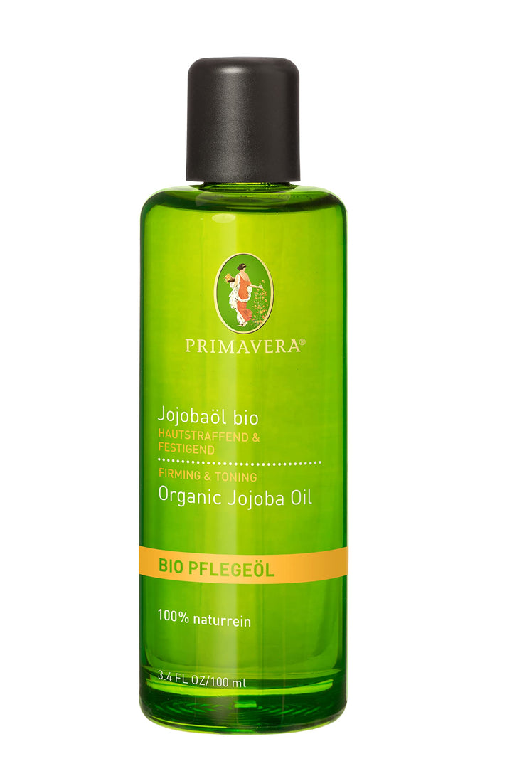 PRIMAVERA Pflegeöl Jojobaöl bio 100 ml - Aromaöl, Naturkosmetik - feuchtigkeitsspendend bei fettiger