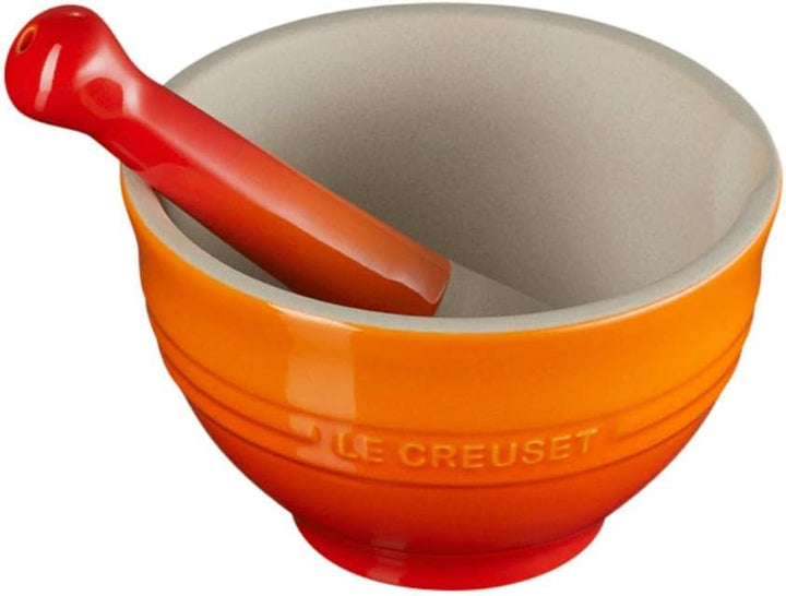 Le Creuset Mörser aus Steinzeug, 360 g, 300 ml, Ofenrot, 81209300900003, Ofenrot