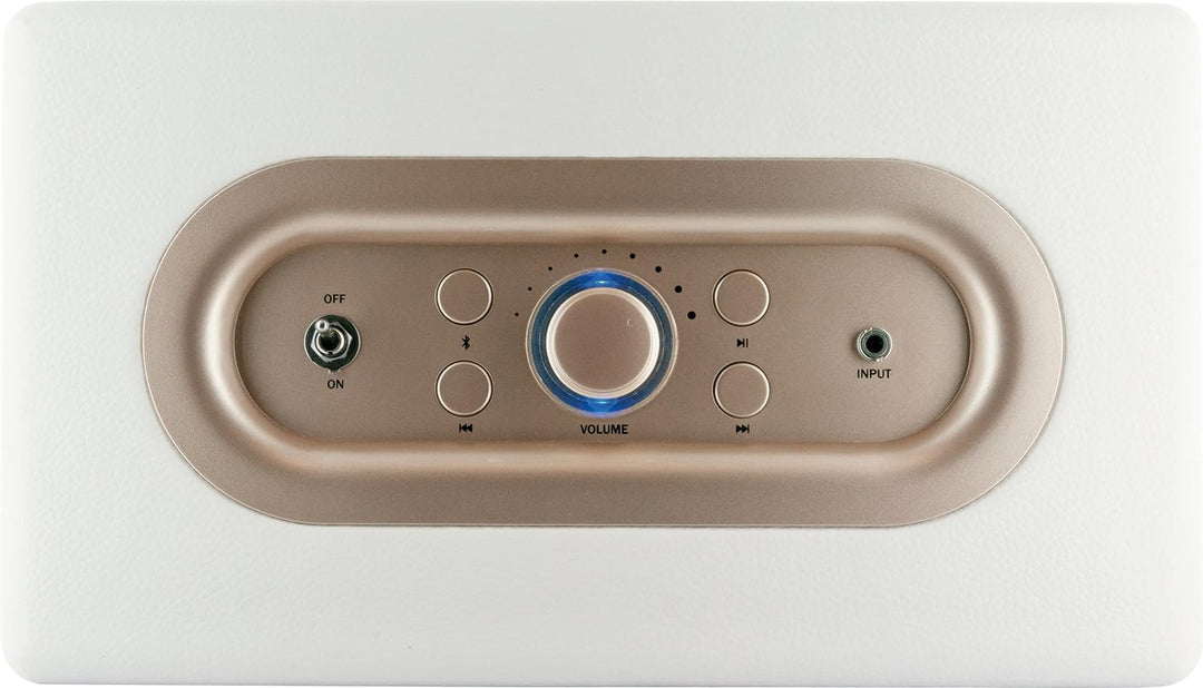 SCHWAIGER 661712 Retro Bluetooth Lautsprecher Vintage Speaker Lederoptik Holzgehäuse Akku HiFi Musik