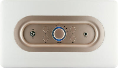 SCHWAIGER 661712 Retro Bluetooth Lautsprecher Vintage Speaker Lederoptik Holzgehäuse Akku HiFi Musik