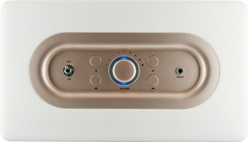 SCHWAIGER 661712 Retro Bluetooth Lautsprecher Vintage Speaker Lederoptik Holzgehäuse Akku HiFi Musik