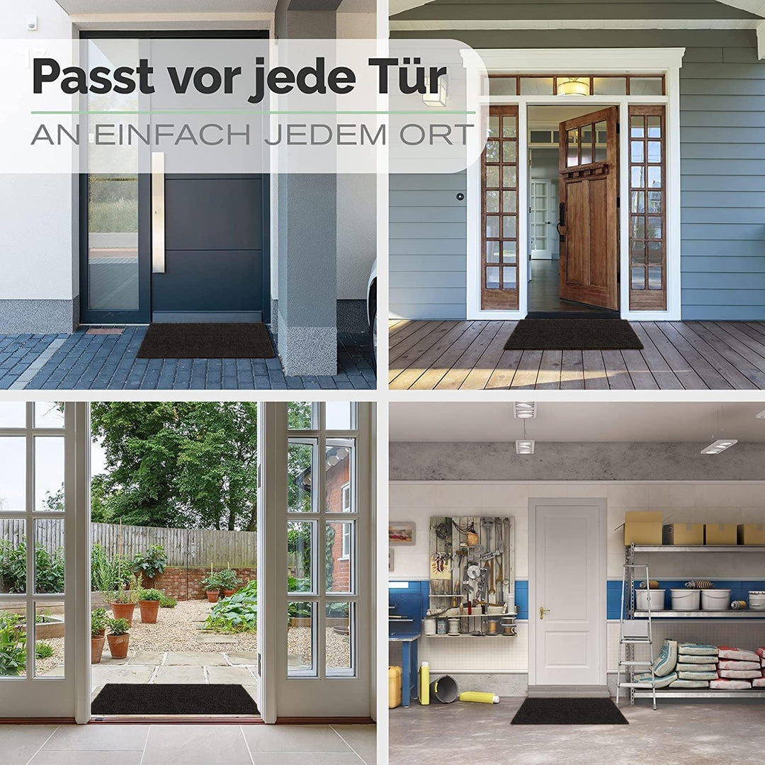 Entrando Fussmatte aus Kokos - optimale Türmatte für den Aussenbereich - rutschfest, wetterfest, für