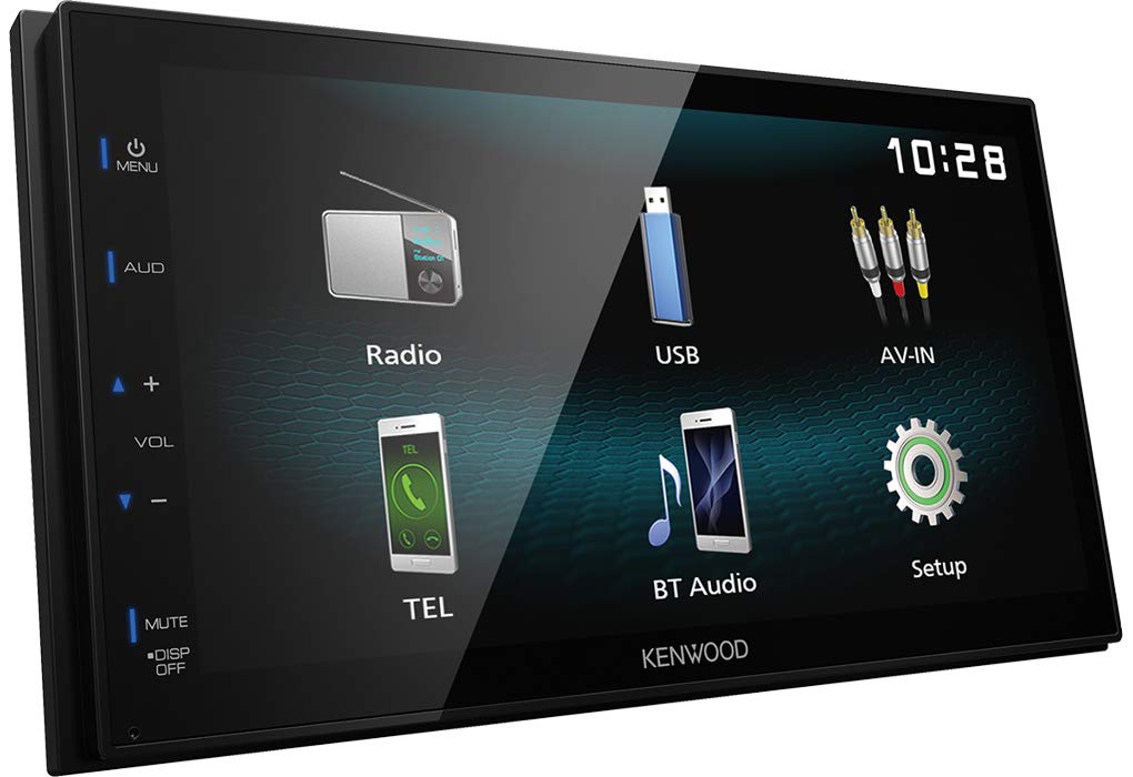Kenwood DMX120BT Digital Media Receiver mit 17,3 cm Hochglanz-Touchpanel, Bluetooth, Android USB-Mir