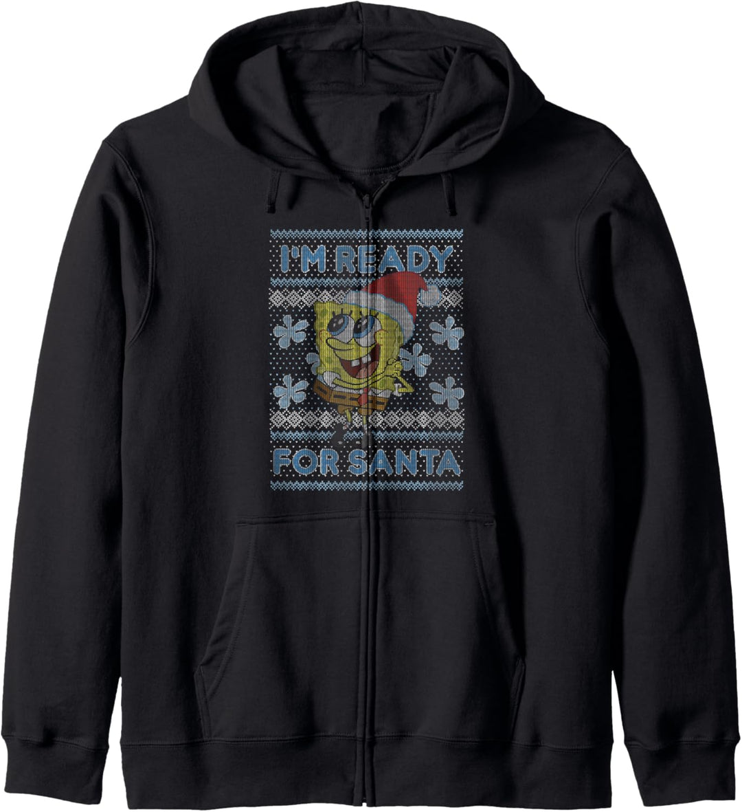 Spongebob Squarepants I'm Ready For Santa Ugly Christmas Kapuzenjacke