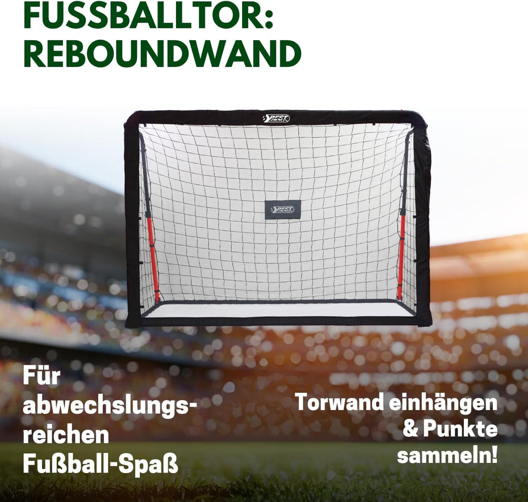Best Sporting Rebound Fussballtor I Fussball Tor 213 cm x 153 cm x 76 cm I Fussballtor gross I Hochw