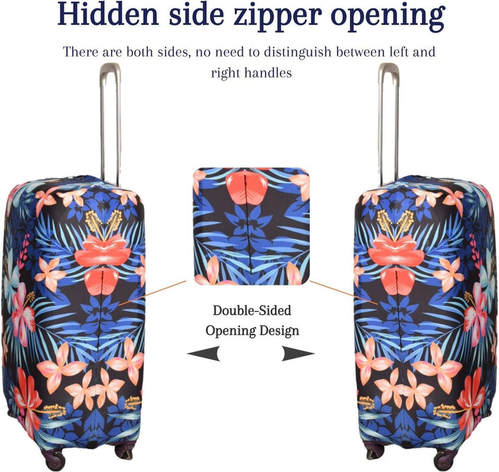 Gepäckabdeckung, waschechter Schutzkoffer-Cover - Reise-elastischer Spandex-Koffer-Protector mit 19