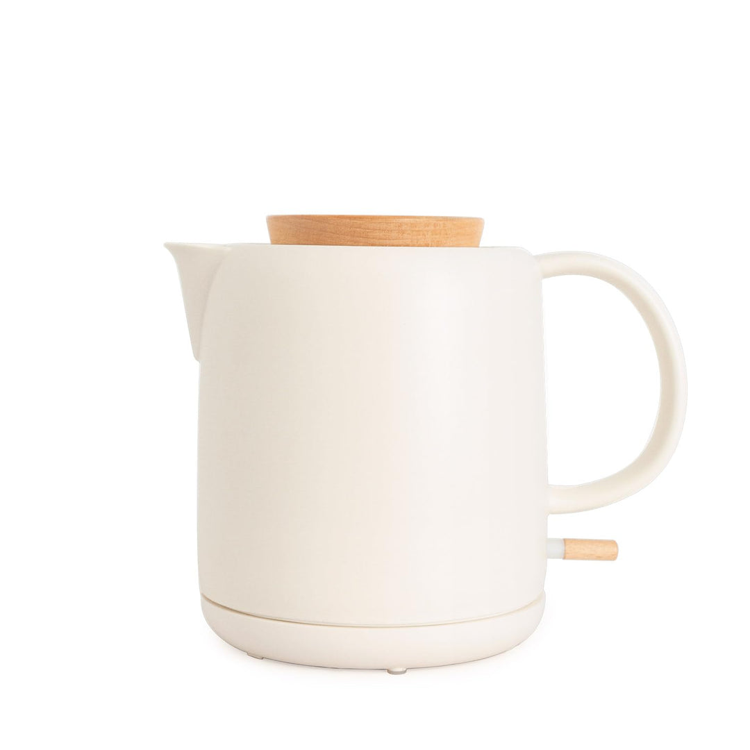 CREATE/KETTLE CERAMIC/Keramischer Wasserkocher Cremeweiss/Keramikgehäuse, Aufheizen in 5 Minuten, 1L