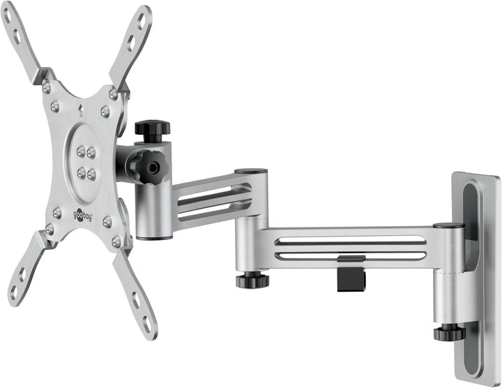 goobay TV-Wandhalterung Wohnmobil 13–43 Zoll, extra Langer Arm 38 cm, schwenkbar 180°, VESA 200x200,