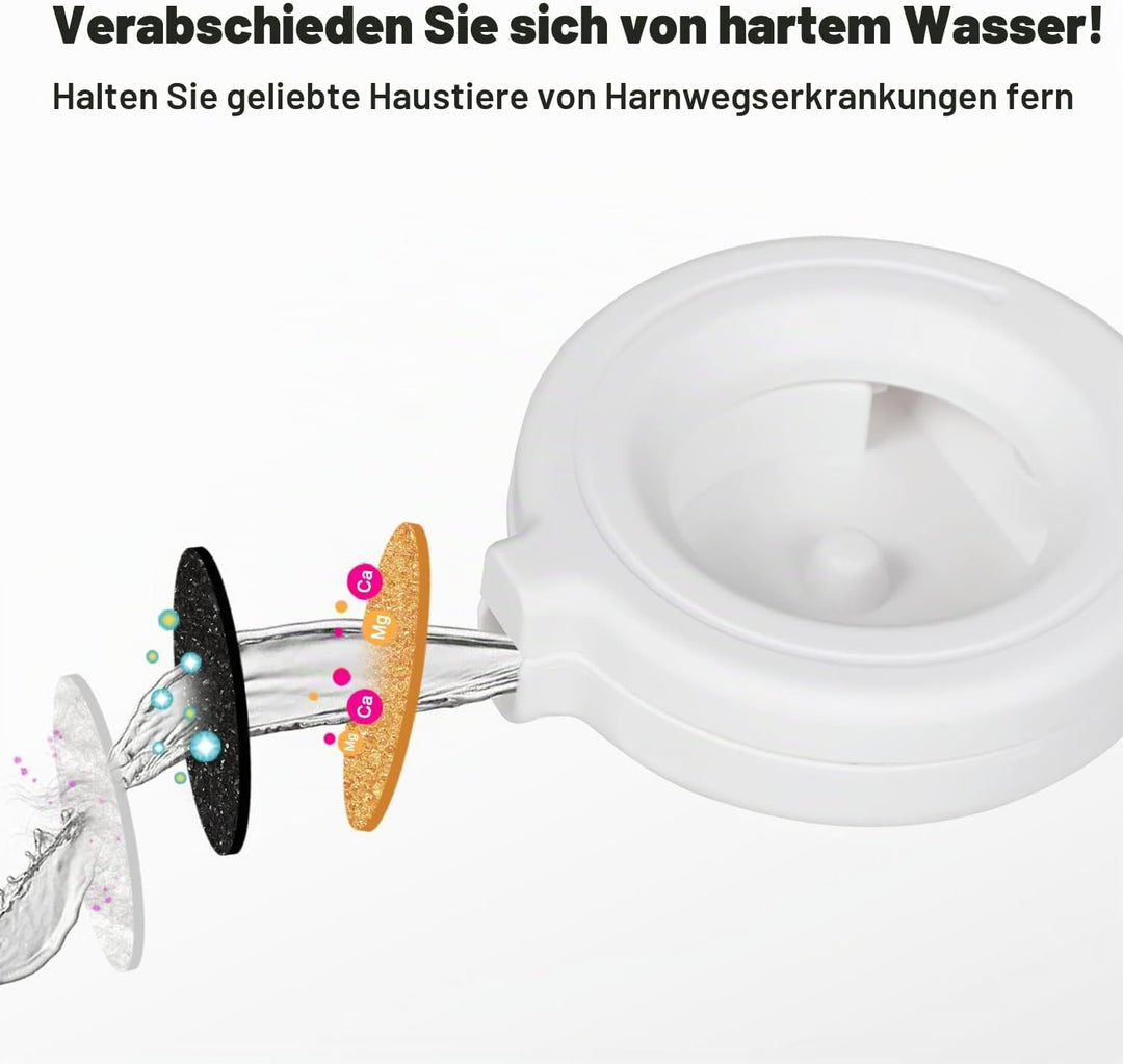 Sfozstra Lagre Schwerkraftspender für Hunde - 8L Schwarz Automatischer Edelstahl Wassernapf Waterer